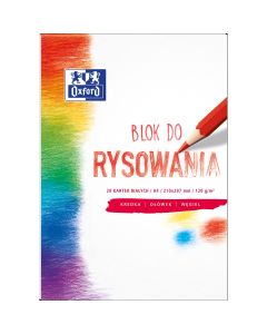 Blok rysowania OXFORD A4 20k 120g. biały 400093195