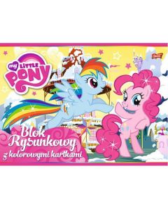 Blok rys. z kolor. kart. A4,16k ML PONY MY LITTLE PONY *0551 ST.MAJEW