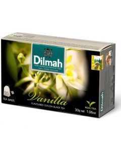 Herbata DILMAH (20 torebek) czarna z aromatem Wanilii