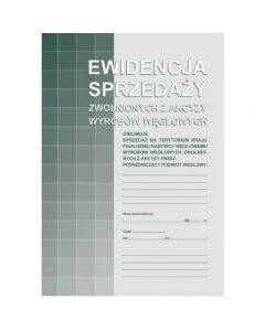 305-1 Ewidencja sprz.zwol.z akcyz.wyr.węgla MICHALCZYK i PROKOP