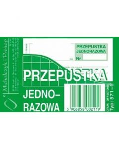 571-9 PJ Przepust.jednor.A7(80 MICHALCZYK I PROKOP