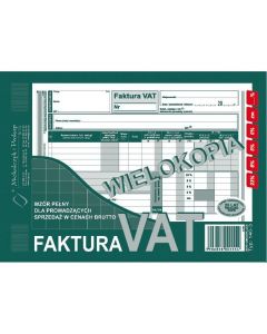 140-3N/E Faktura VAT A5brut. wielokopia MICHALCZYK I PROKOP