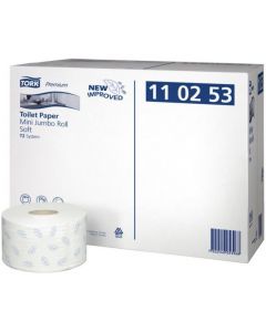 Papier toaletowy TORK T2 Premium Mini JUMBO makulatura/biały (12) 2w 170m 110253/2000488