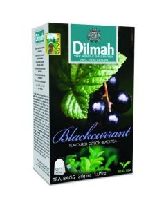 Herbata DILMAH (20 torebek) czarna z aromatem czarna porzeczka