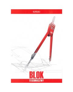 Blok techniczny A4 10k biały 170g. 09583626 HERLITZ