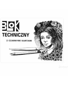 Blok techniczny A3 10k z czarnymi kartkami KRESKA