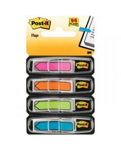 Zakładki POST-IT 12x43mm strzałki neonowe 684ARR4 4x24szt. 3M