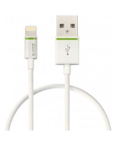 Kabel ze złączem Lightining na USB 30cm biały 62090001 LEITZ COMPLETE