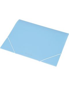 Teczka A4 z gumką EX4302 niebieska transparentna 0410-0034-03 PANTA PLAST