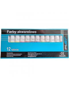 Farby akwarelowe 12kol x 12ml GraArt KBW 1212-2/G GRALUX