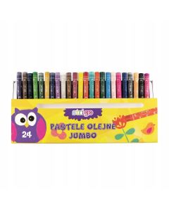 Pastele olejne JUMBO 24 kolory STRIGO SSC030