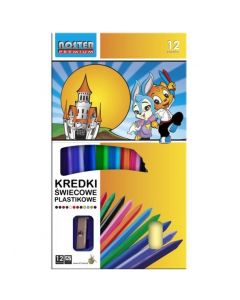 Kredki NOSTER plastic z gumką KRE