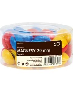 Magnesy GR-6020 20mm 60szt. 130-1551