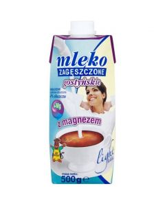 Mleko GOSTYŃ 500g niesłodzone light z magnezem 4%