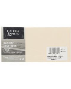 Koperta C6 Mika kremowy 120g. (10szt.) 280247 Galeria Papieru