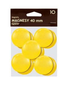 Magnesy 40mm żółte (10szt.) 130-1704 GRAND