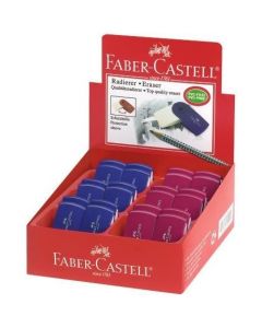 Gumka SLEEVE mini czer/nieb FC182411 FABER CASTELL