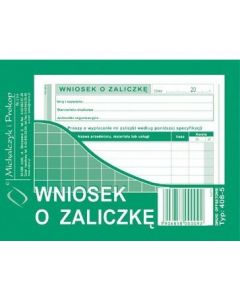 408-5 Wniosek o zaliczkę MICHALCZYK&PROKOP A6 40 kartek
