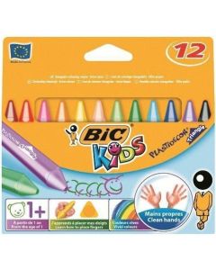 Kredki świecowe 12kol. Plastidecor Triangle 8297733 BIC