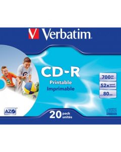 Płyta CD-R VERBATIM SLIM do nadruku 700MBx52 43424