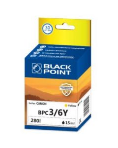 Tusz BLACK POINT (BPC3/6Y) żółty 15ml zamiennik CANON (BCI-3Y/BCI-6Y) BJC3000/6000/i550