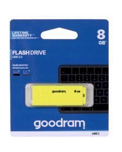 Pamięć USB 8GB GOODRAM UME2 żółty USB 2.0 UME2-0080Y0R11