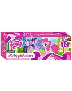 Farby plakatowe 12 kol. 20ml ML PONY MY LITTLE PONY *0483 ST.MAJEW