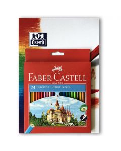 Kredki ZAMEK 24 kolory +blok OXFORD gratis 120124 FABER-CASTELL