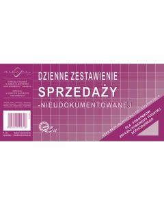 R-05n Dzienne zestawienie sprzedaży 1/3 A4 nieudokumentowanej MICHALCZYK