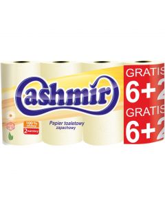 Papier toaletowy a2, 6+2 żółty 207158 CASHMIR