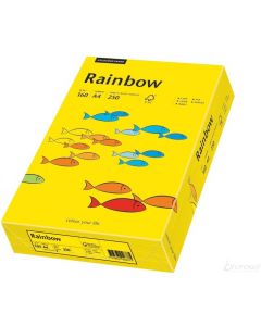 Papier ksero A4 160g RAINBOW R18 ciemnożółty 88042395