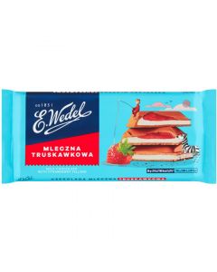 Czekolada WEDEL 100g Mleczna Truskawkowa