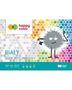 Blok rysunkowy A4 100g biały HA 3710 2 030-0 HAPPY COLOR