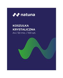 Koszulka krystaliczna NATUNA A4 50mic (100szt) w pudełku