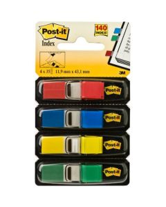 Zakładki indeksujące POST-IT 12x43mm 683-4 4x35szt 3M 70071353570