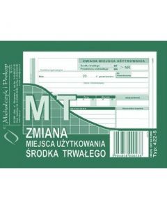 422-5 MT Zmiana miejsca użytkowania środka trwałego MICHALCZYK I PROKOP