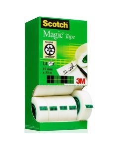 Taśmy SCOTCH MAGIC 19x33m 12+2 w kartonowym podajniku rolki 8-1933R14 3M