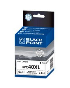 Tusz BLACK POINT (BPC40XL) czarny 613str zamiennik CANON (PG-40/0615B001) IP2200/MP150/160/170