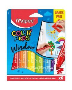 Flamastry do szyb COLORPEPS WINDOW 6 szt. 844820 MAPED