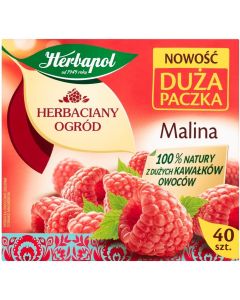 Herbata HERBAPOL owocowo-ziołowa (40 tb) Malina 108g HERBACIANY OGRÓD