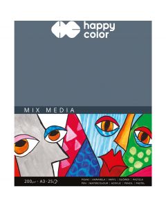 Blok MIX MEDIA A3 25k 200g HAPPY COLOR 3720 3040-A25