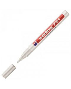 Marker lakierowy 1-2mm 751 biały okrągłą końcówka 751/049/B EDDING