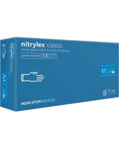 Rękawiczki NITRYL niebieskie `M` 7-8 MERCATOR MEDICAL