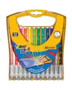 Flamastry KID COULEUR 12kolorów opakowanie plastikowe 933964 BIC