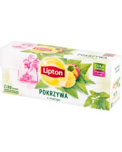 Herbata ziołowa aromatyzowana LIPTON (20 torebek) pokrzywa mango