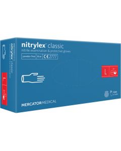 Rękawiczki NITRYL niebieskie `L` 8-9 MERCATOR MEDICAL