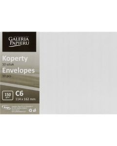 Koperta C6 Pearl diamentowa biel K 150g. (10szt.) 280239 Galeria Papieru