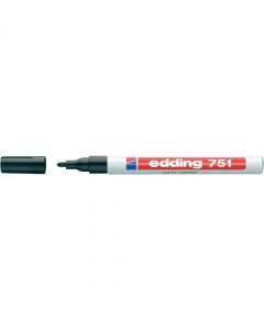 Marker lakierowy 1-2mm 751 czarny okrągła końcówka 751/001/C EDDING