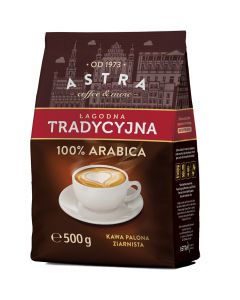 Kawa ASTRA ziarno 500g ŁagodnaTradycyjna 100% ARABICA