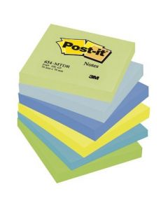 Bloczek samoprzylepny 76x76mm paleta MARZYCIEL 654MTDR (6szt) POST-IT 3M FT510283516